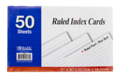 Index Cards 5"x8"