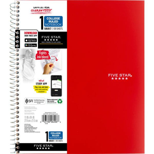 Mead Spiral Notebook Quad Ruled